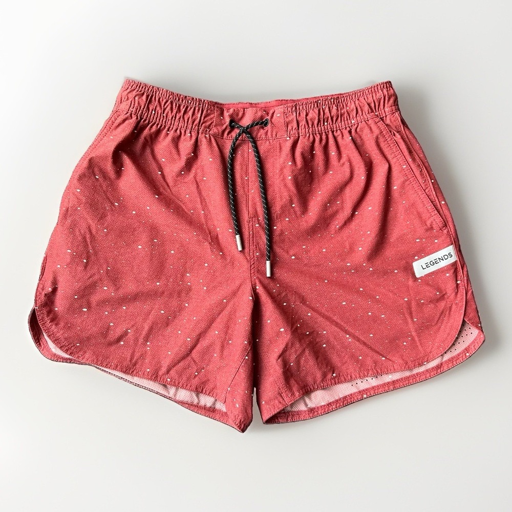 Legends Luka HD Shorts Mens M Lined Red 5" Inseam Athletic Training Gym Perform